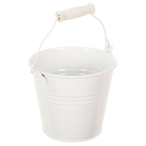 Produkt Wiadra metalowe, białe, Ø12cm, wys.10cm, 8 szt.