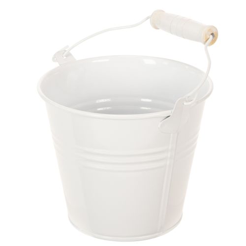 Produkt Wiadra metalowe, białe, Ø12cm, wys.10cm, 8 szt.