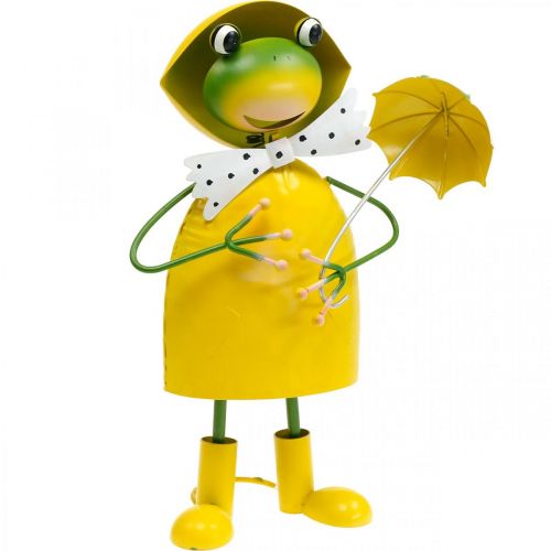 Floristik24 Żaba dekoracyjna figura dekoracja ogrodowa żaba deszczowa metalowa wys.35cm