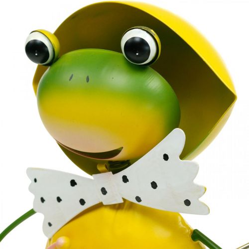 Floristik24 Żaba dekoracyjna figura dekoracja ogrodowa żaba deszczowa metalowa wys.35cm