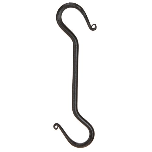 Hak metalowy czarny haczyk do dekoracji do zawieszenia 21cm 2szt