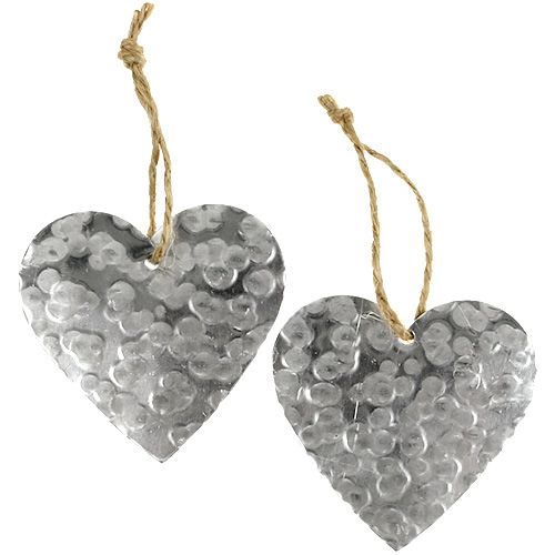 Floristik24 Metalowe serce do zawieszenia 5,5cm 16 szt