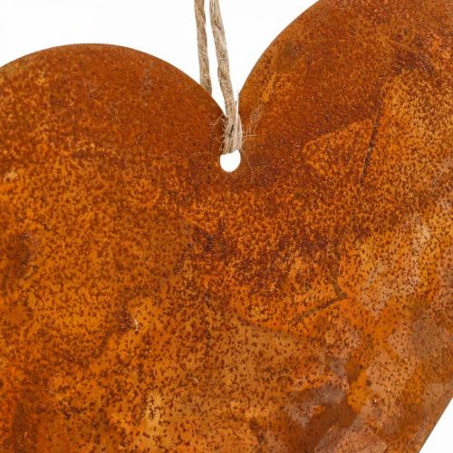 Produkt Serca metalowe, zawieszki ozdobne, dekoracja rdzawa 19×20 cm 4 szt