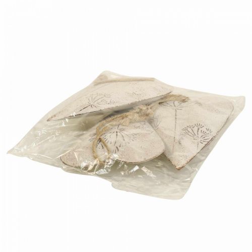 Floristik24 Metalowe serce, ozdobne serce do zawieszenia, dekoracja serca W11cm 3szt
