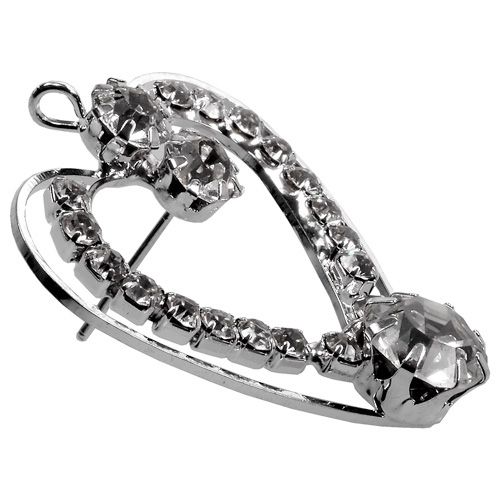 Floristik24 Serca metalowe srebrne 3cm 6szt.