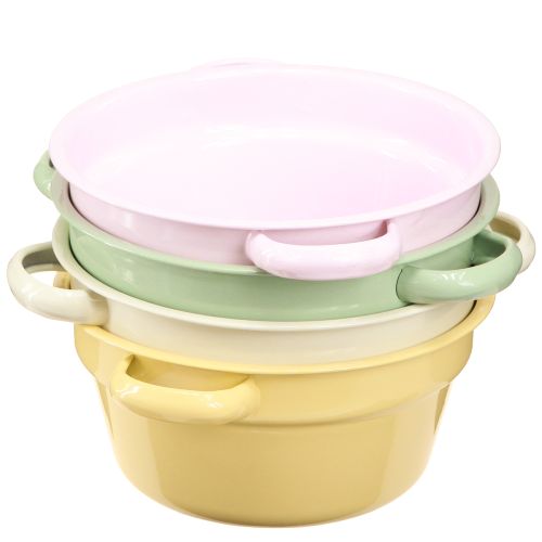 Produkt Metalowa Miska Dekoracyjna Miska Pastelowa Kolorowa Ø17cm H8cm 4szt