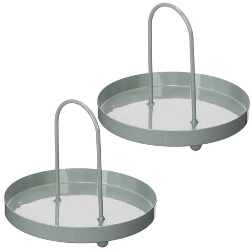 Produkt Taca dekoracyjna do zastosowania w kuchni i dekoracji stołu jadalnego, uchwyt wysoki, 18 cm