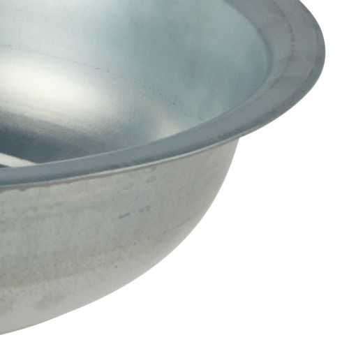 Produkt Miska metalowa o wyglądzie używanej miski duża srebrna metalowa Ø39cm W12cm