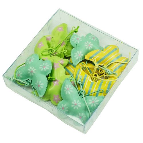Floristik24 Motylki metalowe do zawieszenia 4,5cm 9szt.