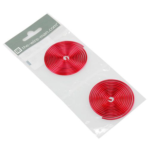Floristik24 Aluminum Wire Screw Metal Screw Red 2mm 120cm 2szt.
