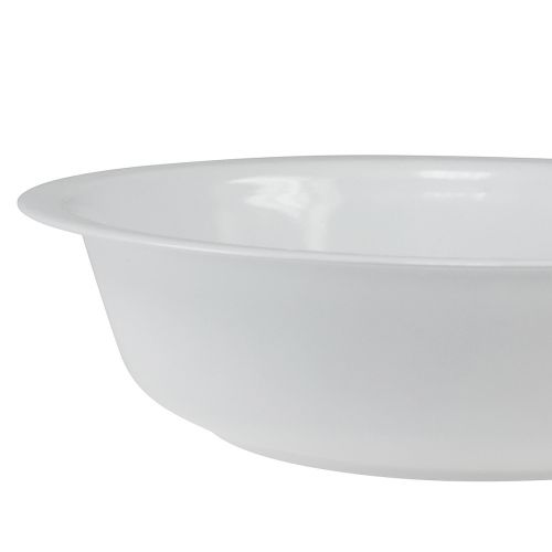 Produkt Miska metalowa, miska biała, emaliowana, Ø36cm W9,5cm