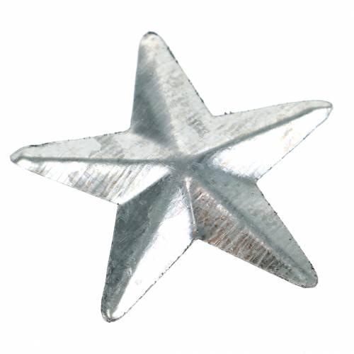 Produkt Gwiazda metalowa srebrna 4cm 48szt