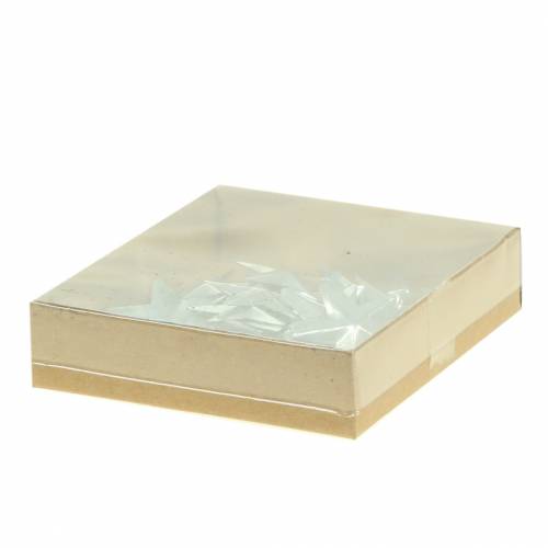 Floristik24 Gwiazda metalowa srebrna 4cm 48 szt