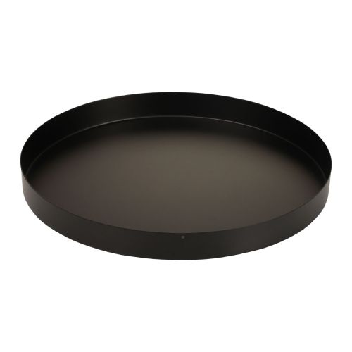 Produkt Taca metalowa taca ozdobna czarna okrągła taca na świece Ø25cm 2szt
