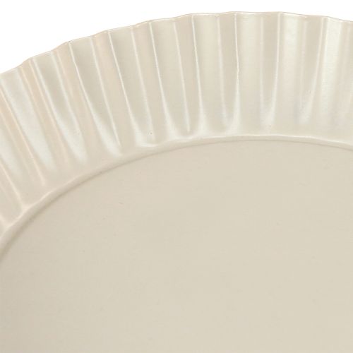 Produkt Metalowa płytka dekoracyjna szara z podstawą metalowa płytka Ø14cm 2 szt.