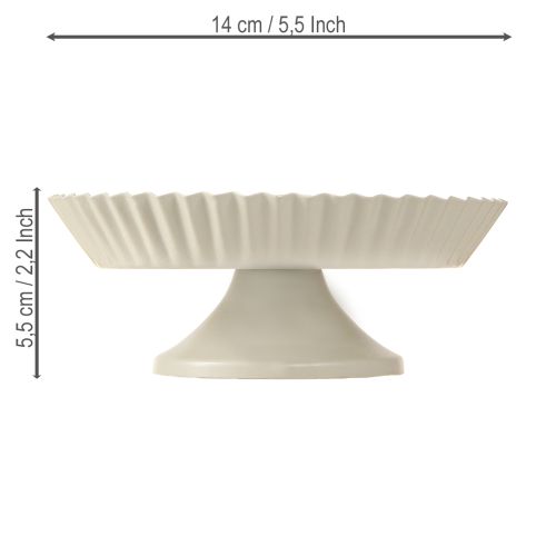 Produkt Metalowa płytka dekoracyjna szara z podstawą metalowa płytka Ø14cm 2 szt.