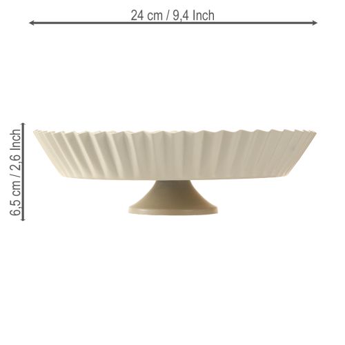 Produkt Metalowa płytka dekoracyjna w kolorze szarym retro z podstawą metalową Ø24cm 2szt.