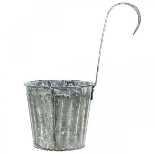 Floristik24 Doniczka dekoracyjna do zawieszenia, naczynie metalowe, dekoracja balkonu, doniczka antyczna Ø13cm