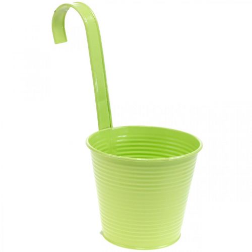 Doniczka do zawieszenia, dekoracja balkonu, doniczka zielona Ø13,5cm