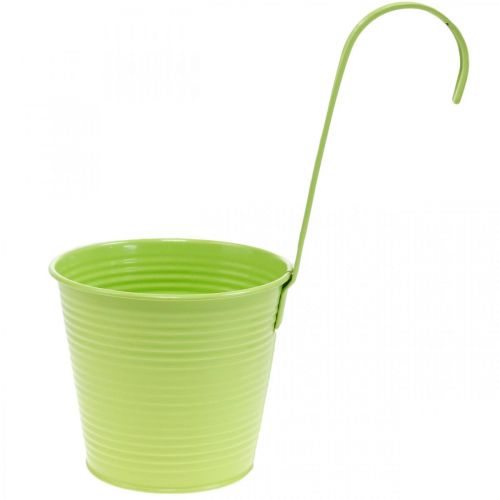 Floristik24 Doniczka do zawieszenia, dekoracja balkonu, doniczka zielona Ø13,5cm