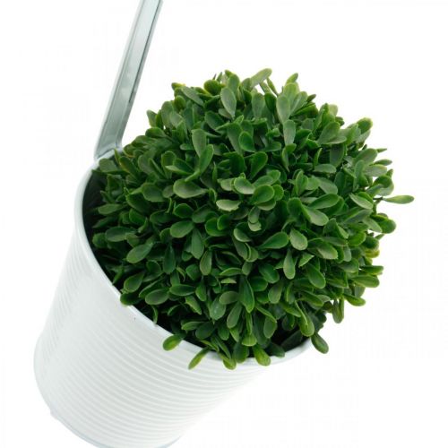Floristik24 Doniczka, doniczka do zawieszenia, dekoracja kwiatowa, doniczka wisząca biała Ø13,5cm