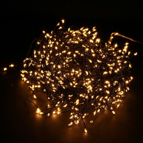 Floristik24 Wróżkowe światełka klastra Micro LED wewnątrz pomieszczeń na zewnątrz 480 diod LED 300 cm