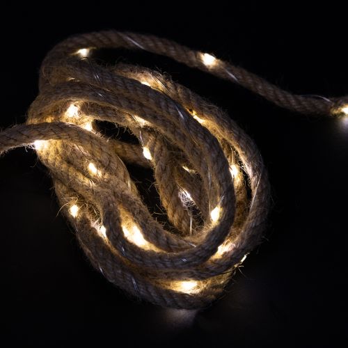 Floristik24 Mikro łańcuch świetlny LED z kablem, do użytku wewnątrz, ciepły biały, 390 cm