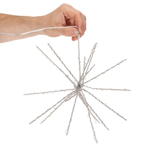 Dekoracyjna lampa LED Polar Star, ciepła biel, z timerem, do użytku zewnętrznego, 29 cm | Floristik24.pl