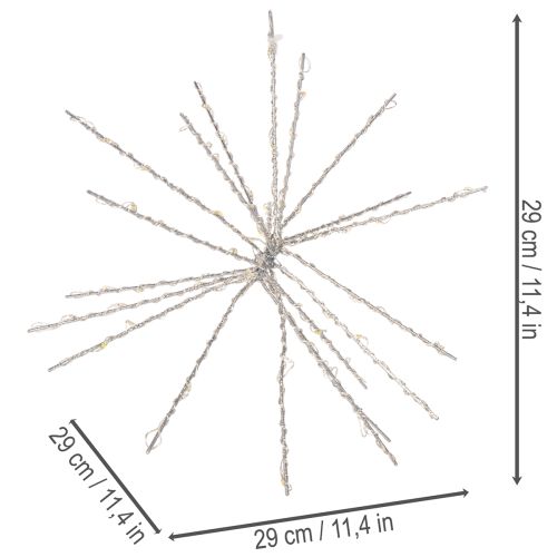 Dekoracyjna lampa LED Polar Star, ciepła biel, z timerem, do użytku zewnętrznego, 29 cm | Floristik24.pl