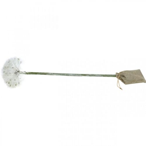 Floristik24 Dmuchawiec LED na baterię biały sztuczny kwiat oświetlenie wys.50cm