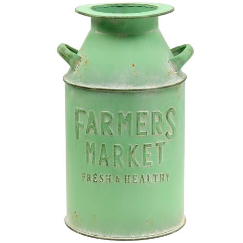 Floristik24 Deco Milk Can Antique Green Ø18cm H32cm