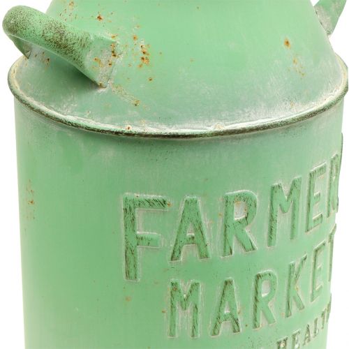 Floristik24 Deco Milk Can Antique Green Ø18cm H32cm