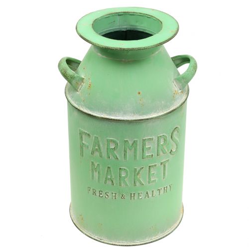 Floristik24 Deco Milk Can Antique Green Ø18cm H32cm