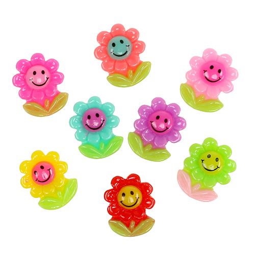 Floristik24 Mini kwiaty do klejenia 2cm 24 szt