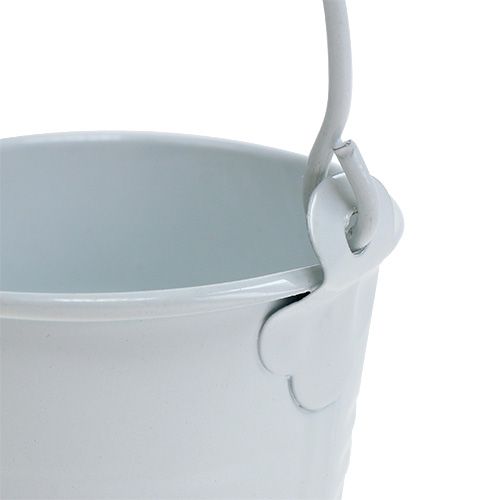 Floristik24 Wiaderko białe Ø6cm W6cm 12szt