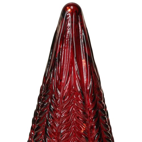 Produkt Mini choinka szklana LED Czerwono-Zielono-Brązowa 18cm 3szt