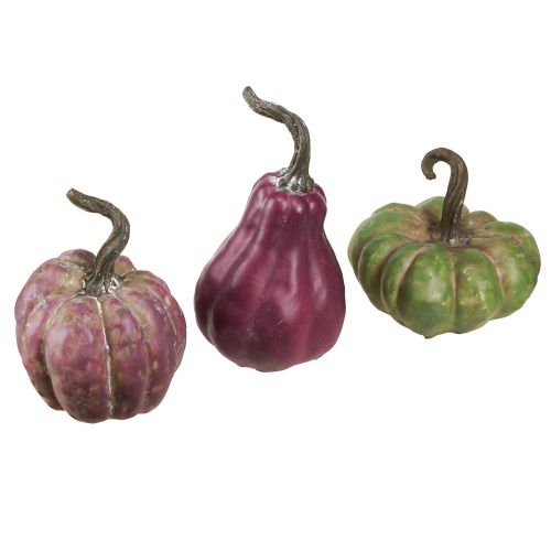 Produkt Mini dekoracja dyniowa zielona jagoda jesienna dekoracja różne 7,5/9/11cm 3 szt