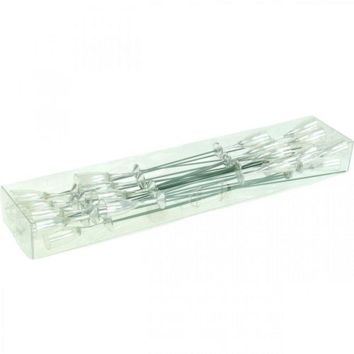 Produkt Mini kieliszki do szampana dekoracja sylwestrowa do naklejenia 7,5cm 24 szt