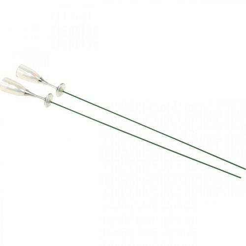 Produkt Mini kieliszki do szampana dekoracja sylwestrowa do naklejenia 7,5cm 24 szt