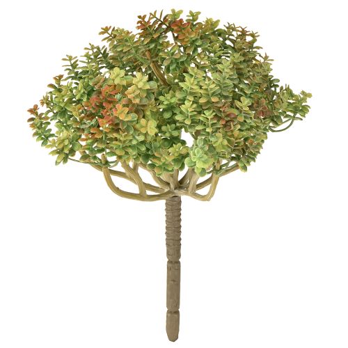 Miniaturowa sztuczna roślina sukulent zielona z łodygą wys. 23 cm