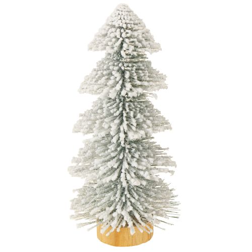Floristik24 Mini choinka podświetlana LED jodła ze śniegiem 28cm