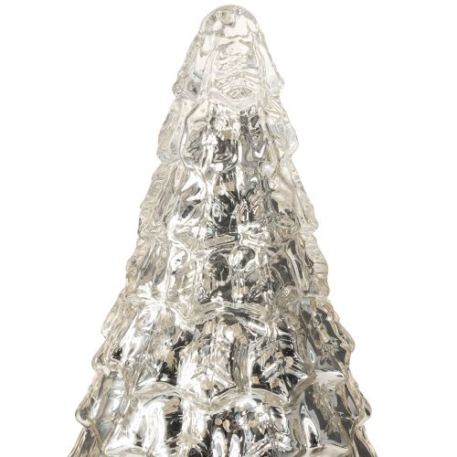 Produkt Mini choinka z oświetleniem LED srebrno-złota 28cm