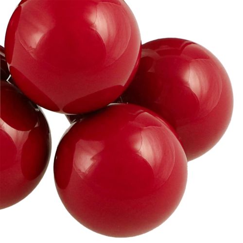 Produkt Mini bombki świąteczne kulki szklane druciane czerwone Ø40mm 32 szt