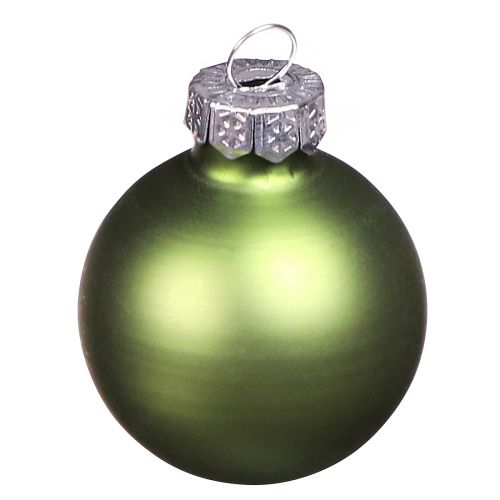 Produkt Mini bombki szklane jasnozielone mix Ø3cm 22 szt