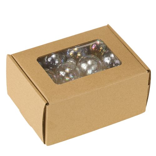 Produkt Mini bombki szklane opalizujące przezroczyste 3 cm 22 sztuki
