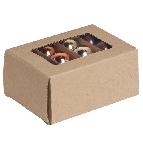 Produkt Mini bombki złotobrązowe mix szkła Ø3,5cm 22 szt