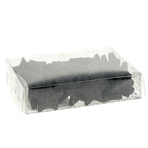 Produkt Mini gwiazdka brokatowa czarna 2,5 cm 96 sztuk