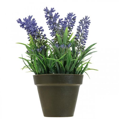 Produkt Mini lawenda w doniczce sztuczna roślina dekoracja lawendowa wys. 16cm