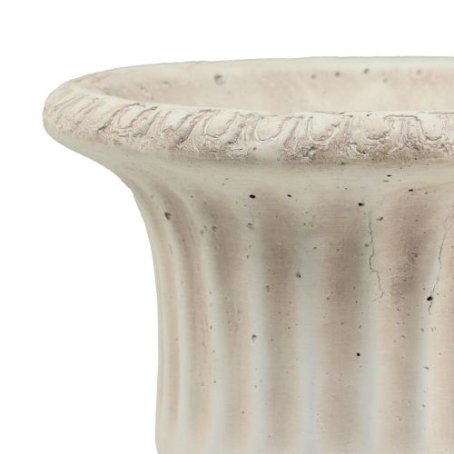 Produkt Mini donica na doniczkę betonowa dekoracyjna doniczka na kwiaty antyczna wys. 16,5 cm