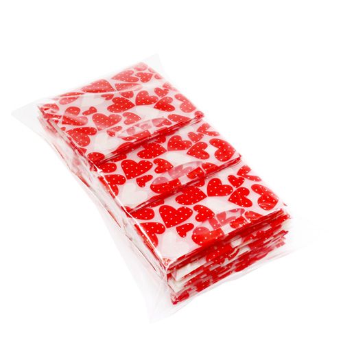 Floristik24 Mini torebki foliowe czerwone 6,5cm x 6,5cm 12szt